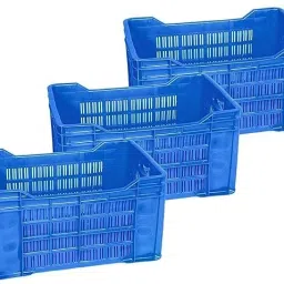 Plastic Plastic Multipurpose Storage Container Crate Storage Basket-17