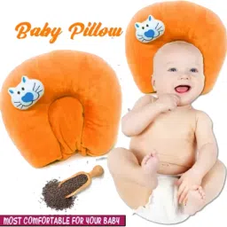 SUPER SOFT MUSTURD SEED FILLING BABY HEAD SHAPER PILLOW Microfibre Animals Baby Pillow Pack of 1-picture-16