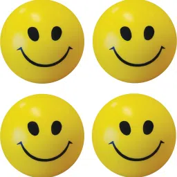 Smiley Face Squeeze Stress Ball - Set of 4- 3 inch-14