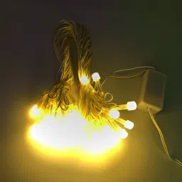 40 LEDs 10 m Gold Steady String Rice Lights-picture-2