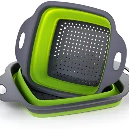 Collapsible Colander Set Plastic Fruit & Vegetable Basket-image-12