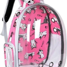 Pet Transparent Carrier Backpack Breathable cat bag for Travel ( PT-7771) Multi Backpack Pet Carrier-image-28
