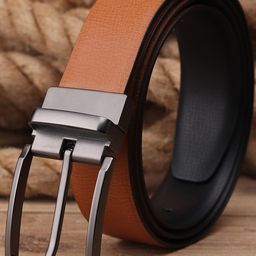Kastner Men Black & Brown Solid Reversible Belt-image-35