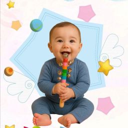 rattle joyful jingle baby hand happy smooth Rattle-image-93
