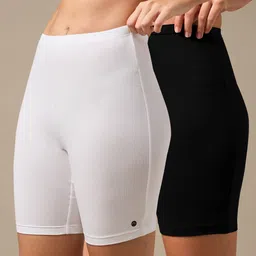 urban adventure Pack of 2 Solid Women Multicolor Cycling Shorts-picture-14