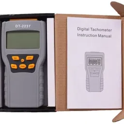 amicisense No-Contact LCD Electronic Laser Tachometer Sampling Rate 0.5s Digital Rotation Speedometer with Backlit 99999 RPM Count and 9V Battery Non Contact Tachometer image 5