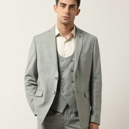 arrow Men 3-piece Solid Suit-picture-8