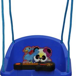 Musical Eco Baby Swing with Long Ropes (Blue)-38