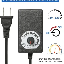 Enormity 80x38mm Computer Muffin Exhaust Fan Speed Controller 12V 5000RPM Variable Speed Fan with Heat Sinks All in one Cooler image 4