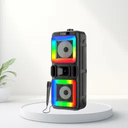 Clairbell DJ Box 40W Bluetooth Speaker with FM Radio, Mic & RGB Light Party SpeakerBN343 40 W Bluetooth Party Speaker-image-19