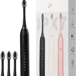 Ebonwake Rechargeable Electric Toothbrush with 6 Modes & Replaceable Heads | Waterproof Electric Toothbrush-image-7