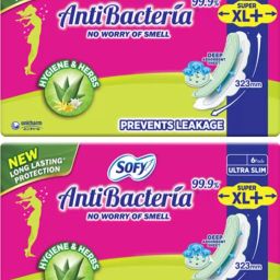 AntiBacteria ULTRA SLIM SUPER XL+ ( 6+6 pads - 323mm ) Sanitary Pad-image-47
