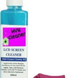 MVN CLEANER LCD SCREEN CLEANER 200 ML CLEAN/FLAT NORMAL SCREEN LED TV, LCD, LAPTOP, GAMING TABLET, CAMERA, WITH 1 MICROFIBRE CLOTH for Laptops, Mobiles, Gaming, Computers-28