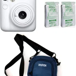 FUJIFILM Instax mini 12 Clay White with 10x2 Film & Pouch Instant Camera-picture-10