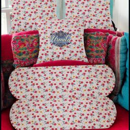 2 Bolster 3 Cushion Microfibre Floral Bolster Pack of 5-image-28