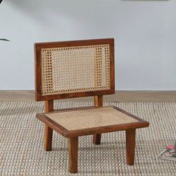 woodsworth from pepperfry Brixi Sheesham Wood Slipper Chair In Honey Oak Finish-picture-43