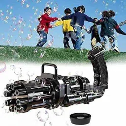 Smart Toy Unique 8 Hole Gatling Bubble Gun For Kids Boys Girls Water Gun-image-42