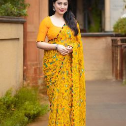 Printed Bollywood Georgette Saree-image-26