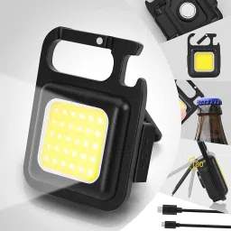 Mini Torch Light with Keychain & Magnet& Stand, Waterproof_Super Bright Torch 1 hrs Torch Emergency Light-13