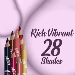 Colors Queen Long Lasting Eye & Lip Liner With Sharpener - Chestnut 24 image 2