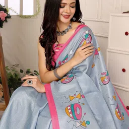 yashika Printed Assam Silk Art Silk Saree-picture-39