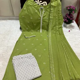 Women Khadi Cotton Kurti Pant Dupatta Set-image-48