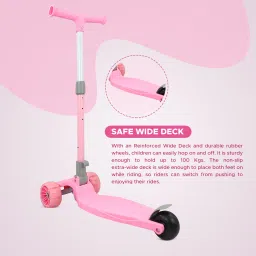 toys r us avigo Scooter with 3 Level Height Adjust & Foldable with LED Rotary Light Up Wheels image 2