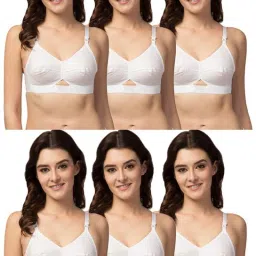 Pack of 6 Women Full Coverage Non Padded Bra-picture-1