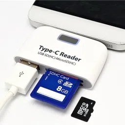 Foxne Point USB 3.1 Type-C Hub, Card reader 4in1 USB-A, SD Card Micro USB Charging Card Reader image 2