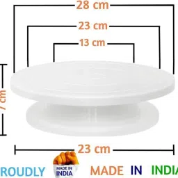 local vocal zone cake turntable rotating cake stand Plastic Cake Server image 5