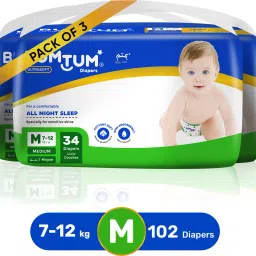 Super Soft Open Tape Baby Diaper Pants with Leakage Protection -7 to 12 Kg - M-image-29