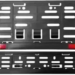 Bike Number Plate Frame with Reflector (Stander Size For All Bikes) _158 Bike Number Plate-0