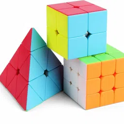d eternal Speed Cube Combo Set of 2x2 3x3 4x4 5x5 Pyraminx Triangle Magic Puzzle�Game Toy image 2