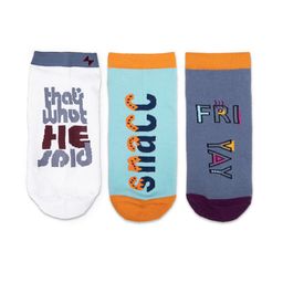 hexafun Wordle Series 1 Pack Of 3 Ankle Length Organic Cotton Socks-picture-16