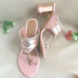 Sole House Women Pink Block Heels-99