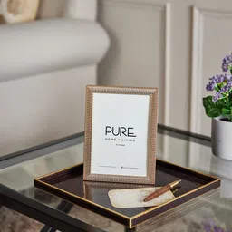 Pure Home and Living Rose Gold-Toned Solid Table Photo Frame-31