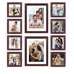 RANDOM Set Of 10 Brown Solid Collage Photo Frame image 2
