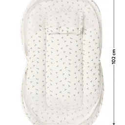 MiArcus Infant White Printed Foldable Crib Mosquito Net image 4
