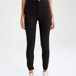 DeFacto Women Black Stretchable Jeans-image-19