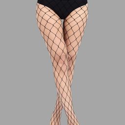 COLOR STYLE High-Rise Sheer Fish Net Stockings-picture-5