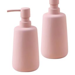 Ekhasa Pink 2 Pcs Ceramic Soap Dispenser Bathroom Accessories ???????260ml-image-25
