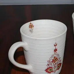 Unravel India White 2 Pieces Printed Ceramic Matte Mugs-image-95