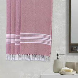 Arrabi Set Of 4 Striped 210 GSM Cotton Bath Towels-image-65