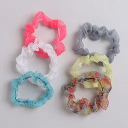 TIPY TIPY TAP Girls Set Of 6 Ponytail Holders-10