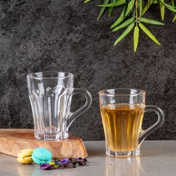 GOODHOMES Set of 6 Transparent Solid Glass Transparent Mugs-21