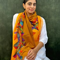 BUTA BUTI Floral Printed Cotton Scarf-image-68