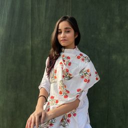 BUTA BUTI Floral Printed Cotton Scarf-image-69