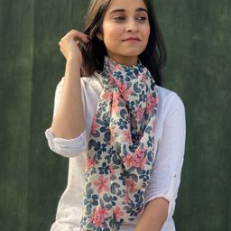 BUTA BUTI Women Floral Printed Cotton Scarf-image-72