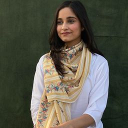 BUTA BUTI Floral Printed Cotton Stole-image-91