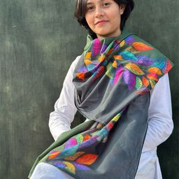 BUTA BUTI Floral Printed Cotton Stole-image-95